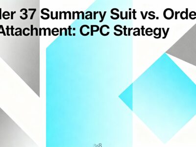 Order 37 Summary Suit vs. Order 38 Attachment CPC Strategy