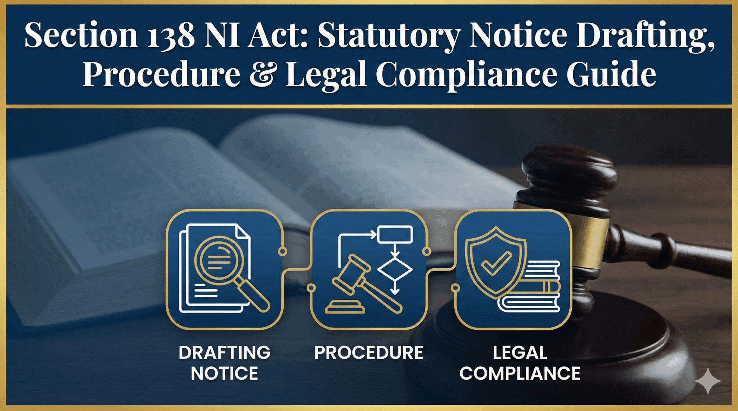 Section 138 NI Act Statutory Notice Drafting, Procedure & Legal Compliance Guide