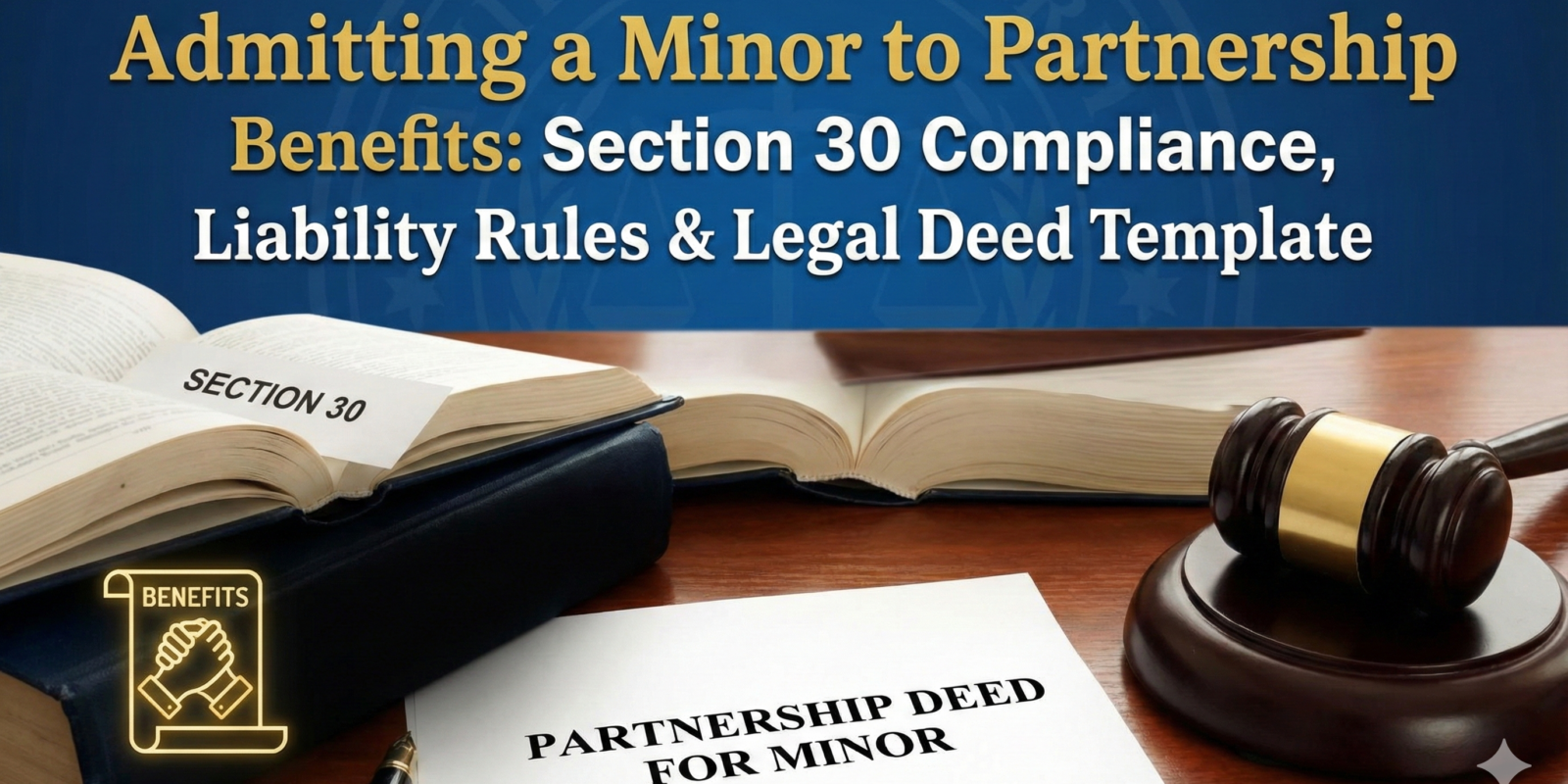 Admitting a Minor to Partnership Benefits Section 30 Compliance, Liability Rules & Legal Deed Template