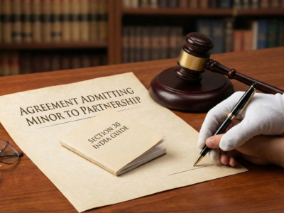 Agreement Admitting Minor to Partnership Section 30 India Guide