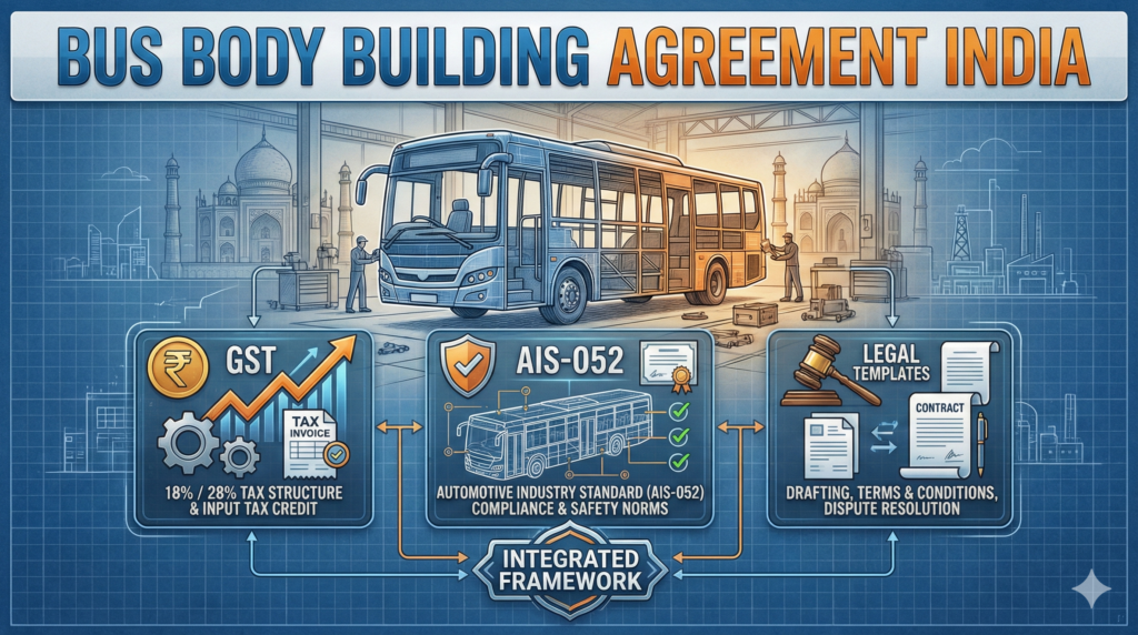 Bus Body Building Agreement India: GST, AIS-052 & Legal Templates