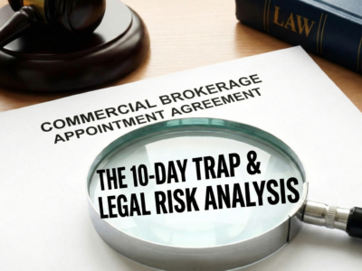 Commercial Brokerage Appointment Agreement The 10-Day Trap & Legal Risk Analysis