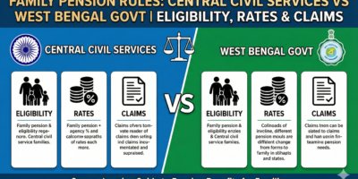 Family Pension Rules Central Civil Services vs West Bengal Govt Eligibility, Rates & Claims