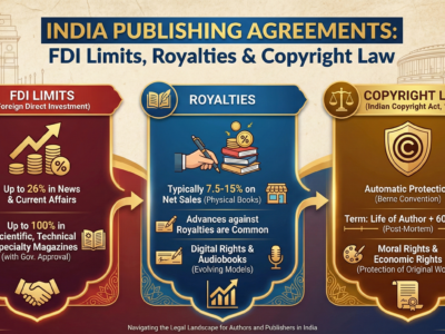 India Publishing Agreements FDI Limits, Royalties & Copyright Law