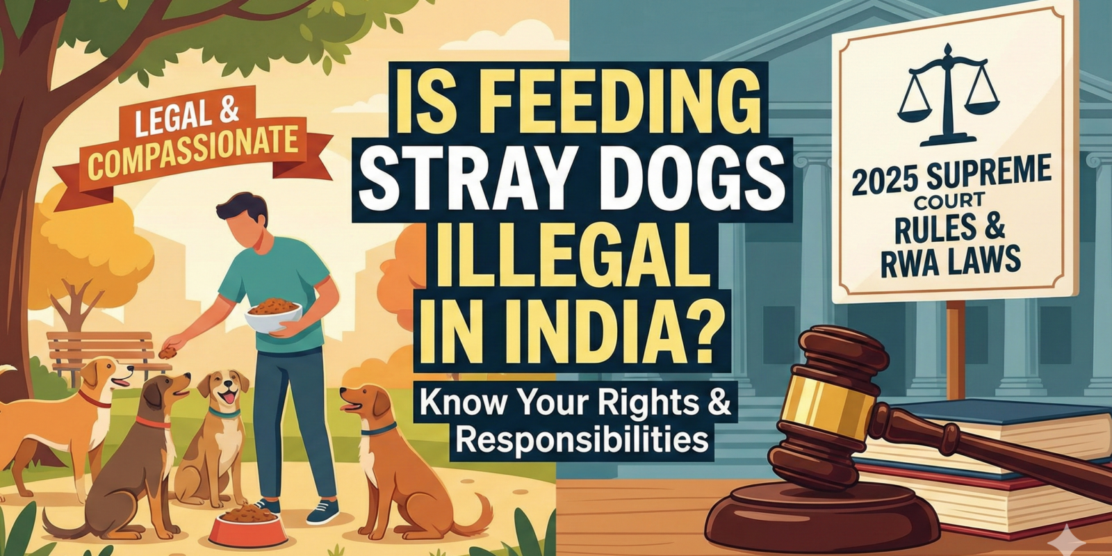 Is Feeding Stray Dogs Illegal in India 2025 Supreme Court Rules & RWA Laws