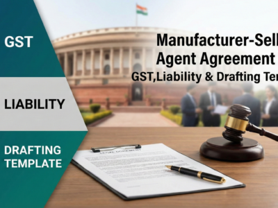 Manufacturer-Selling Agent Agreement India GST, Liability & Drafting Template