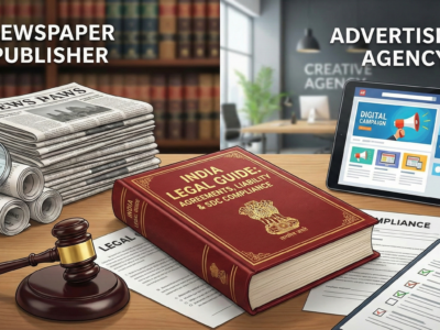 Newspaper Publisher & Advertising Agency Agreements India Legal Guide, Liability Rules & SDC Compliance
