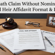PF Death Claim Without Nomination Legal Heir Affidavit Format & Rules