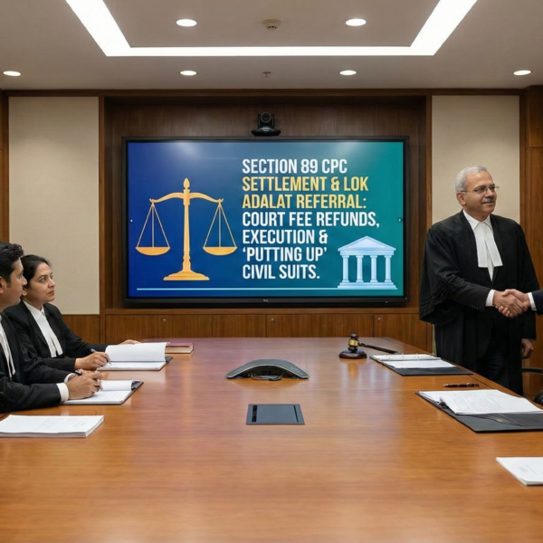 Section 89 CPC Settlement & Lok Adalat Referral Court Fee Refunds, Execution & 'Putting Up' Civil Suits