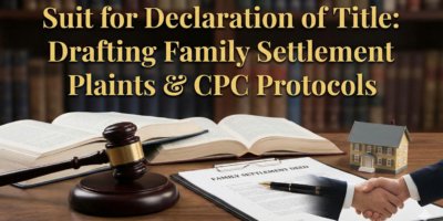 Suit for Declaration of Title Drafting Family Settlement Plaints & CPC Protocols