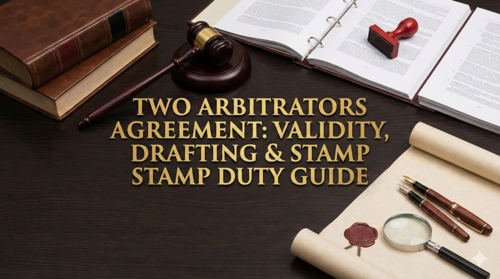 Two Arbitrators Agreement: Validity, Drafting & Stamp Duty Guide