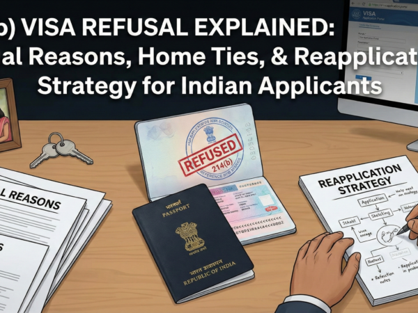214(b) Visa Refusal Explained Legal Reasons, Home Ties, & Reapplication Strategy for Indian Applicants