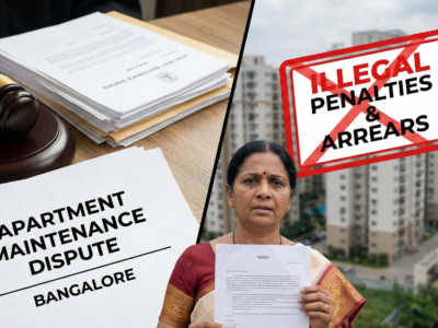 Apartment Maintenance Disputes Bangalore Fighting Illegal Penalties & Arrears