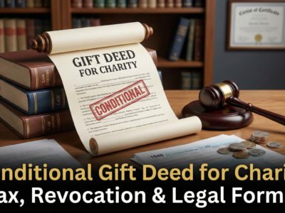 Conditional Gift Deed for Charity Tax, Revocation & Legal Format