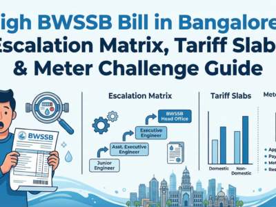 High BWSSB Bill in Bangalore Escalation Matrix, Tariff Slabs & Meter Challenge Guide