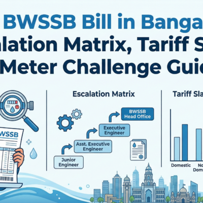 High BWSSB Bill in Bangalore Escalation Matrix, Tariff Slabs & Meter Challenge Guide