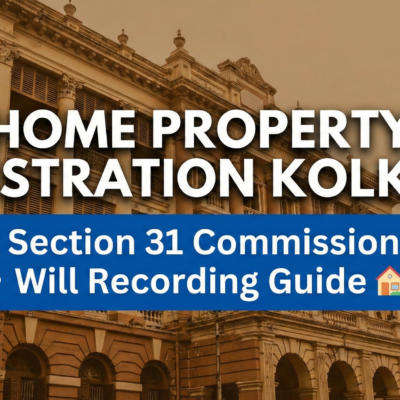Home Property Registration Kolkata Section 31 Commission & Will Recording Guide