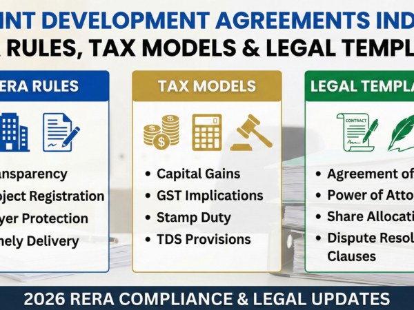 Joint Development Agreements India RERA Rules, Tax Models & Legal Templates