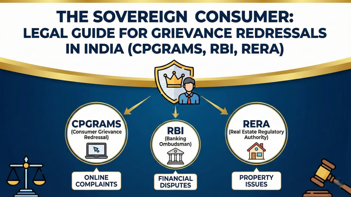 The Sovereign Consumer Legal Guide for Grievance Redressals in India (CPGRAMS, RBI, RERA)
