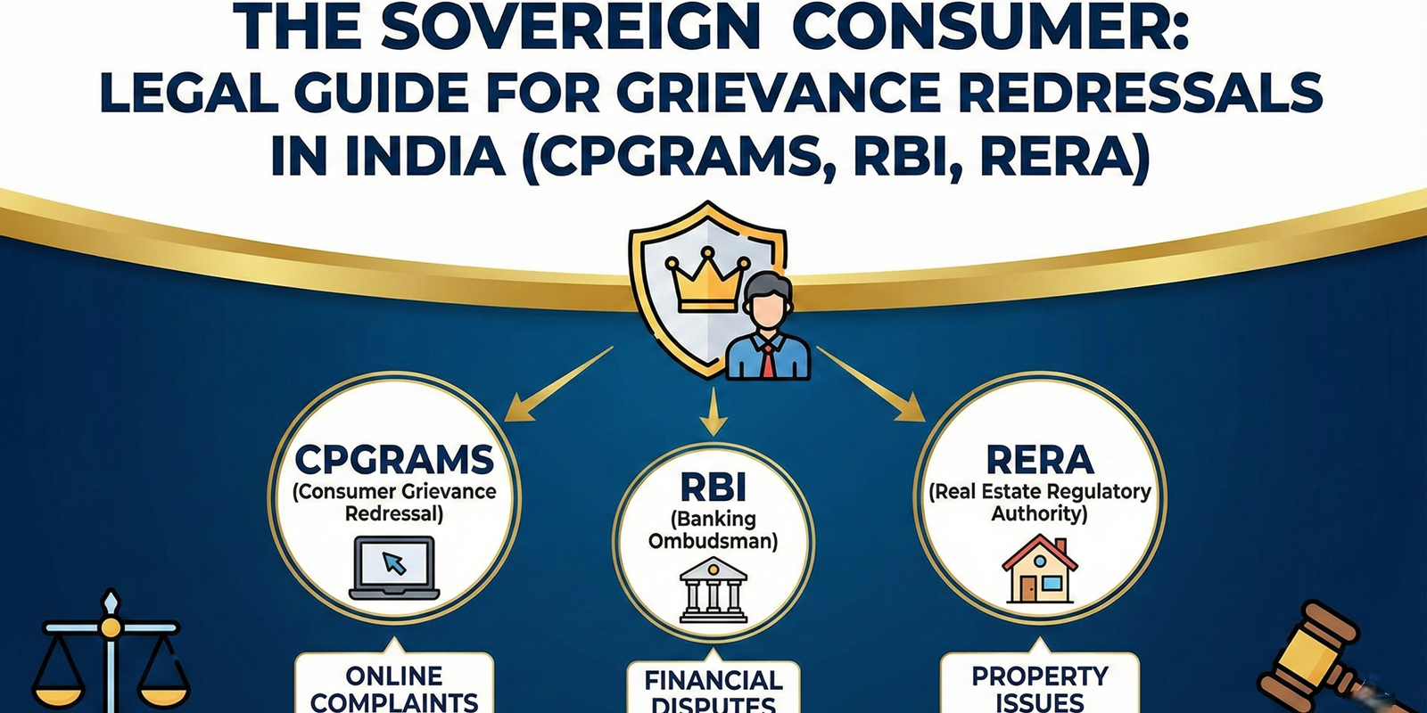 The Sovereign Consumer Legal Guide for Grievance Redressals in India (CPGRAMS, RBI, RERA)