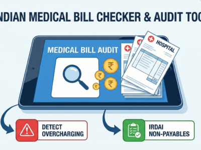 Indian Medical Bill Checker & Audit Tool Detect Overcharging & IRDAI Non-Payables
