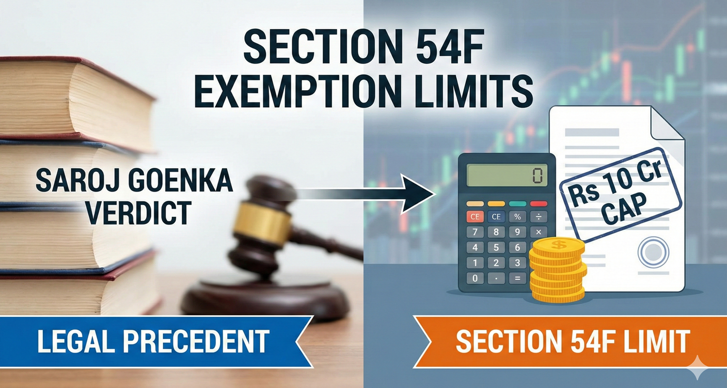 Section 54F Exemption Limits The Saroj Goenka Verdict & Rs 10 Cr Cap
