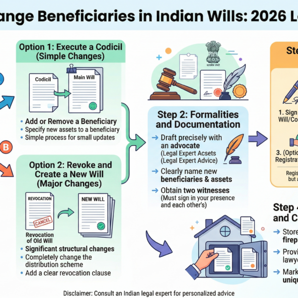 How to Change Beneficiaries in Indian Wills 2026 Legal Guide