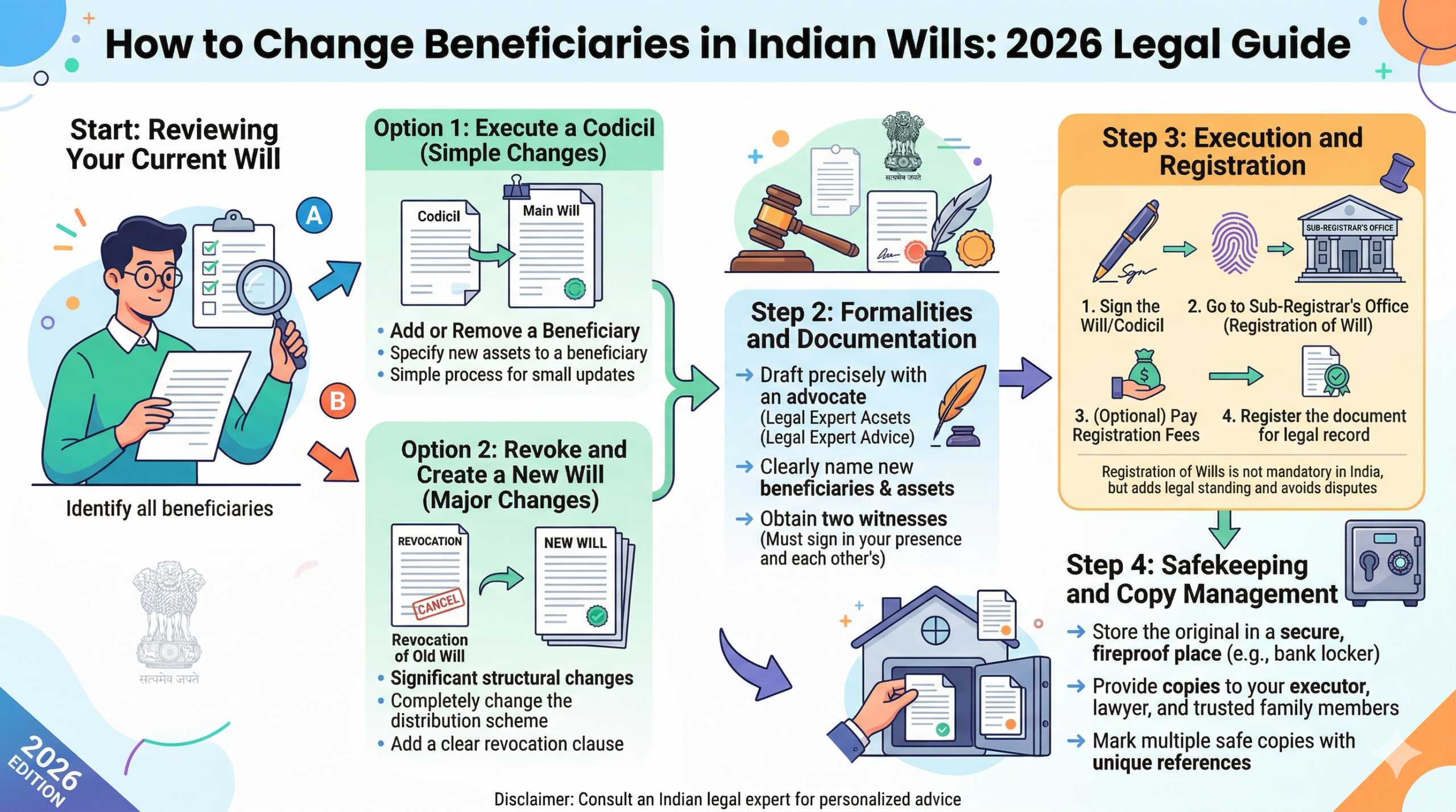 How to Change Beneficiaries in Indian Wills 2026 Legal Guide