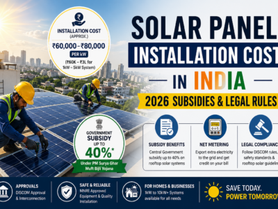 Solar Panel Installation Cost in India 2026 Subsidies & Legal Rules